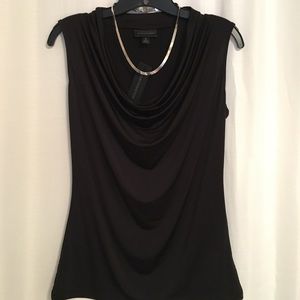 NWT Black Cowl Neck Top S